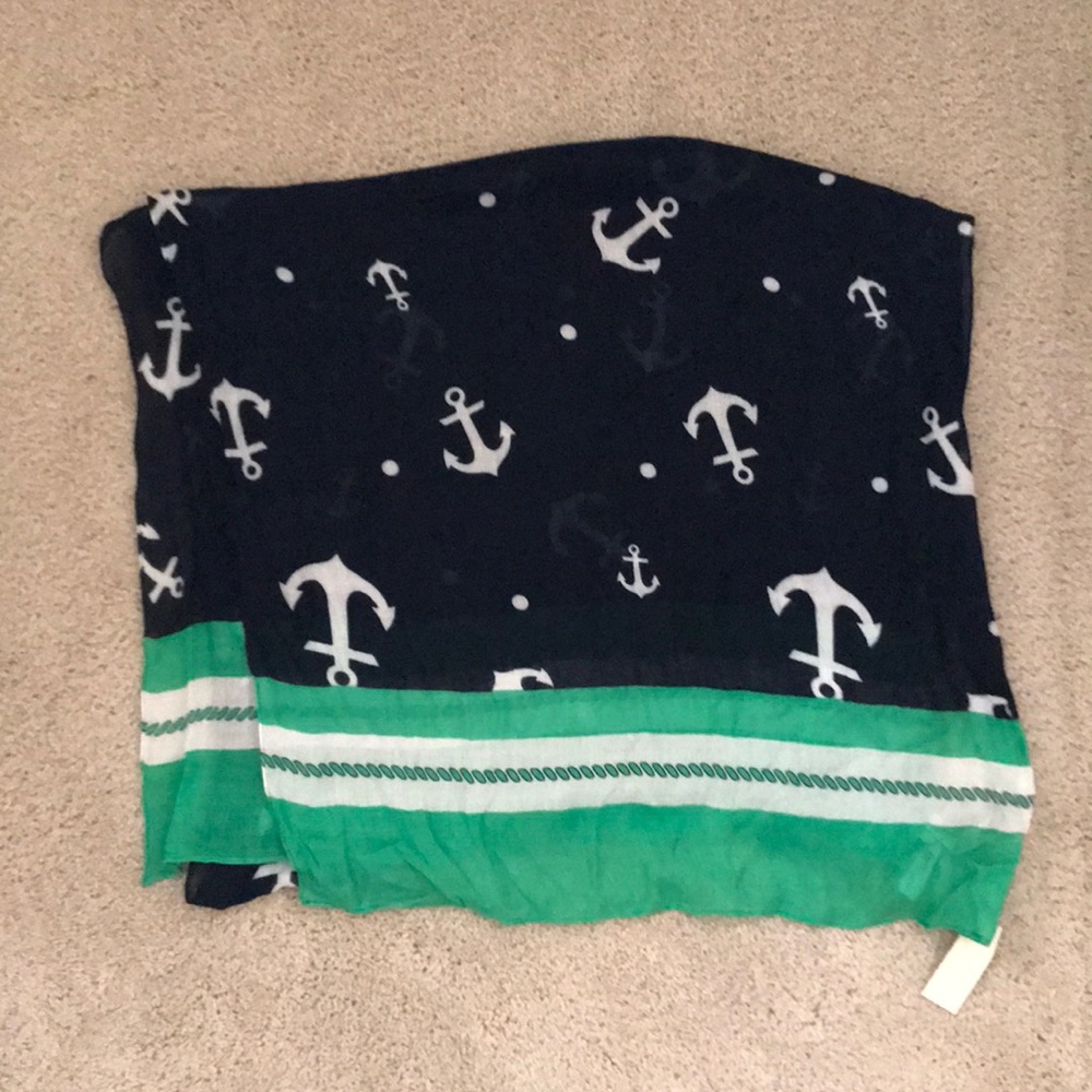 Talbots Anchor Scarf NWT